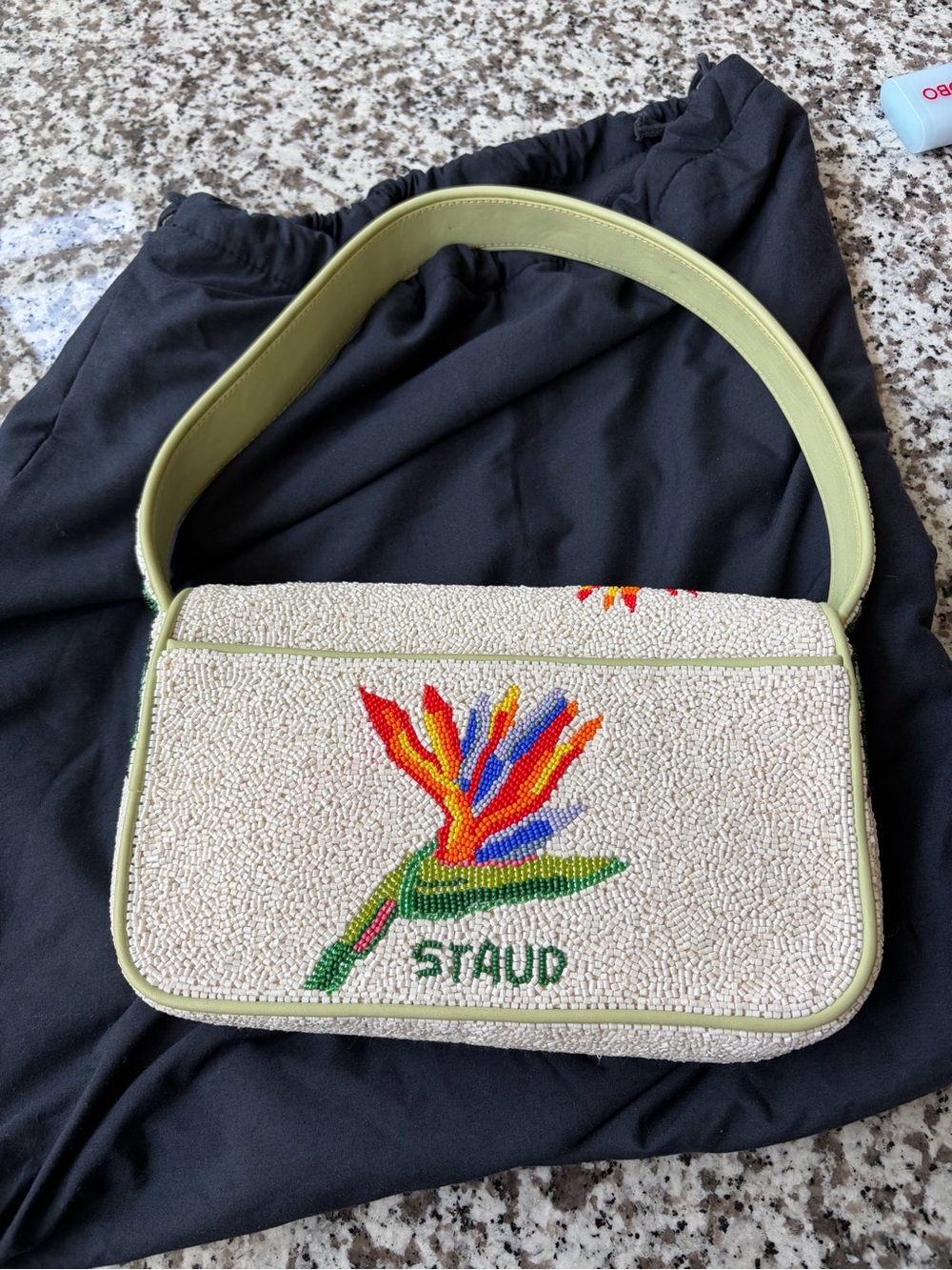 Staud Tommy beaded bag birds of paradise - Picture 6 of 11